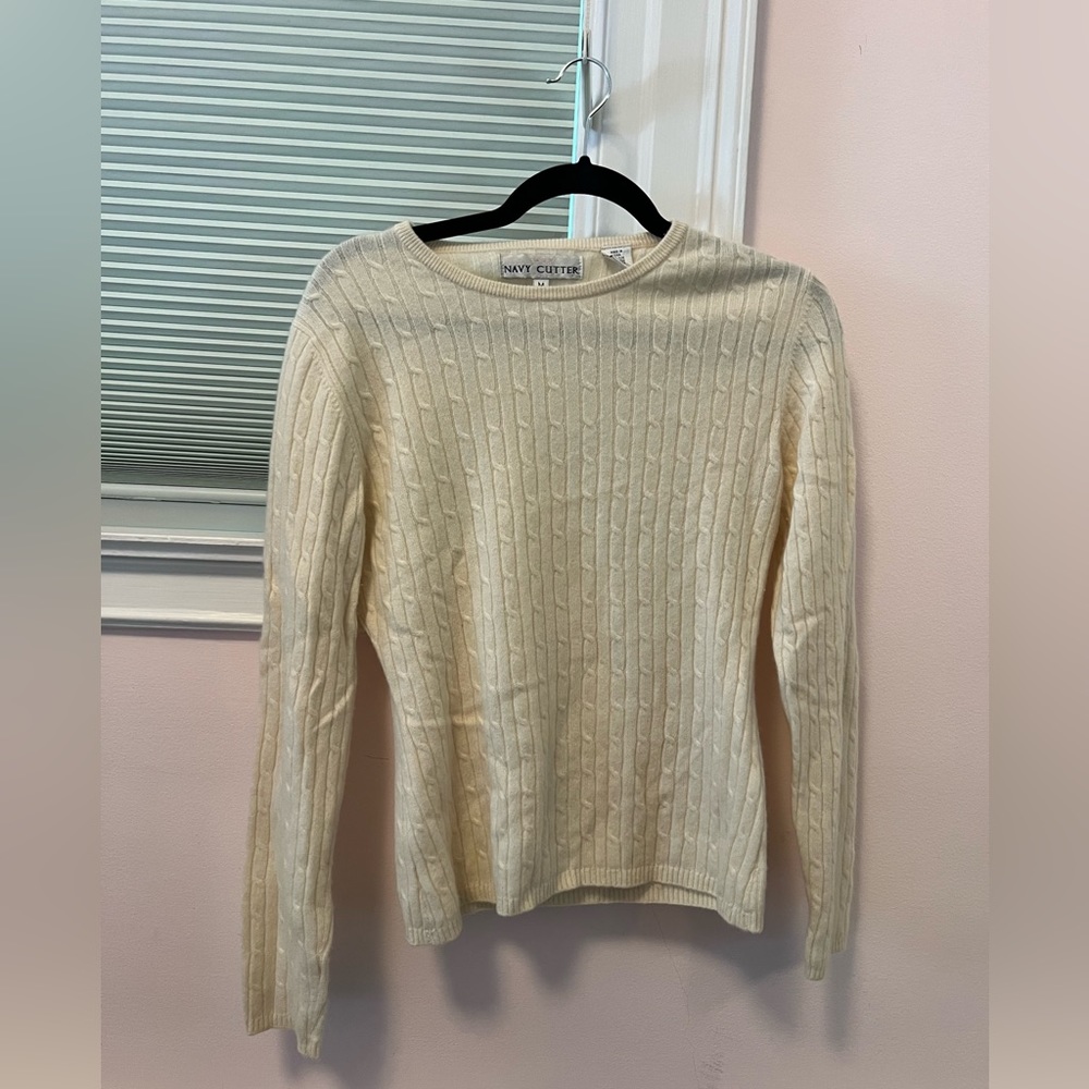 Cream cashmere sweater
